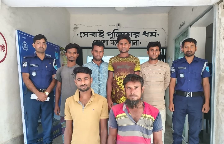 পাংশায় ৫ জুয়ারি গ্রেফতার